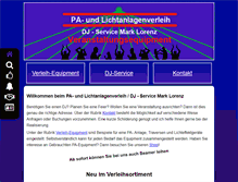 Tablet Screenshot of lorenz-paverleih.de